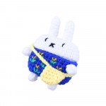 Wholesale Airpod Pro Cute Design Cartoon Handcraft Wool Fabric Cover Skin (Bunny Navy Blue)